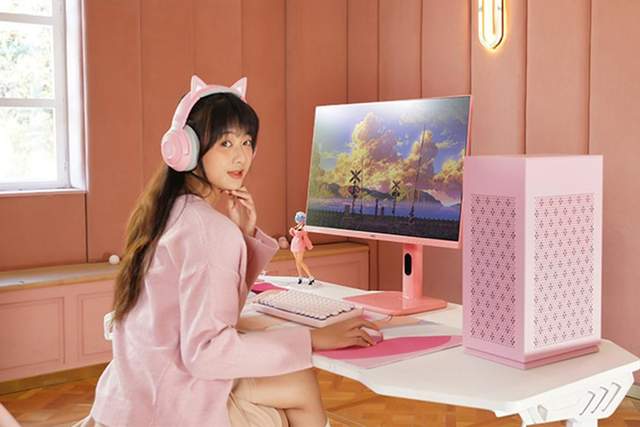 realme|告别非黑即白！HKC显示器采用马卡龙配色1499元，姑娘们喜欢吗？