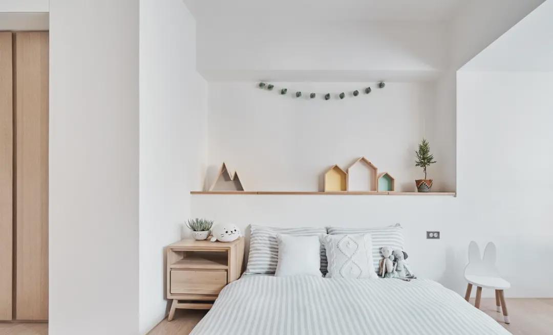 大横厅、原木色，奶爸带娃居住的138㎡，一眼望去太像样板间了