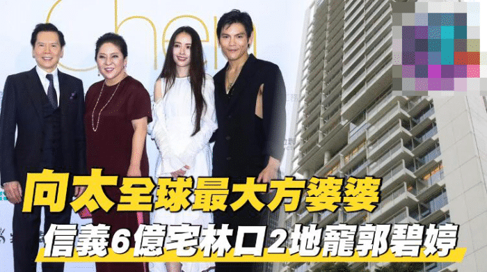 郭碧婷|向佐为郭碧婷和向太庆生，公开全家福曝光婆媳关系，小奶皇正脸出镜