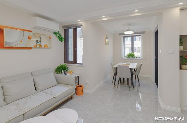 他家68平两居室，简单装修花了16W，不要大白墙太好看了！