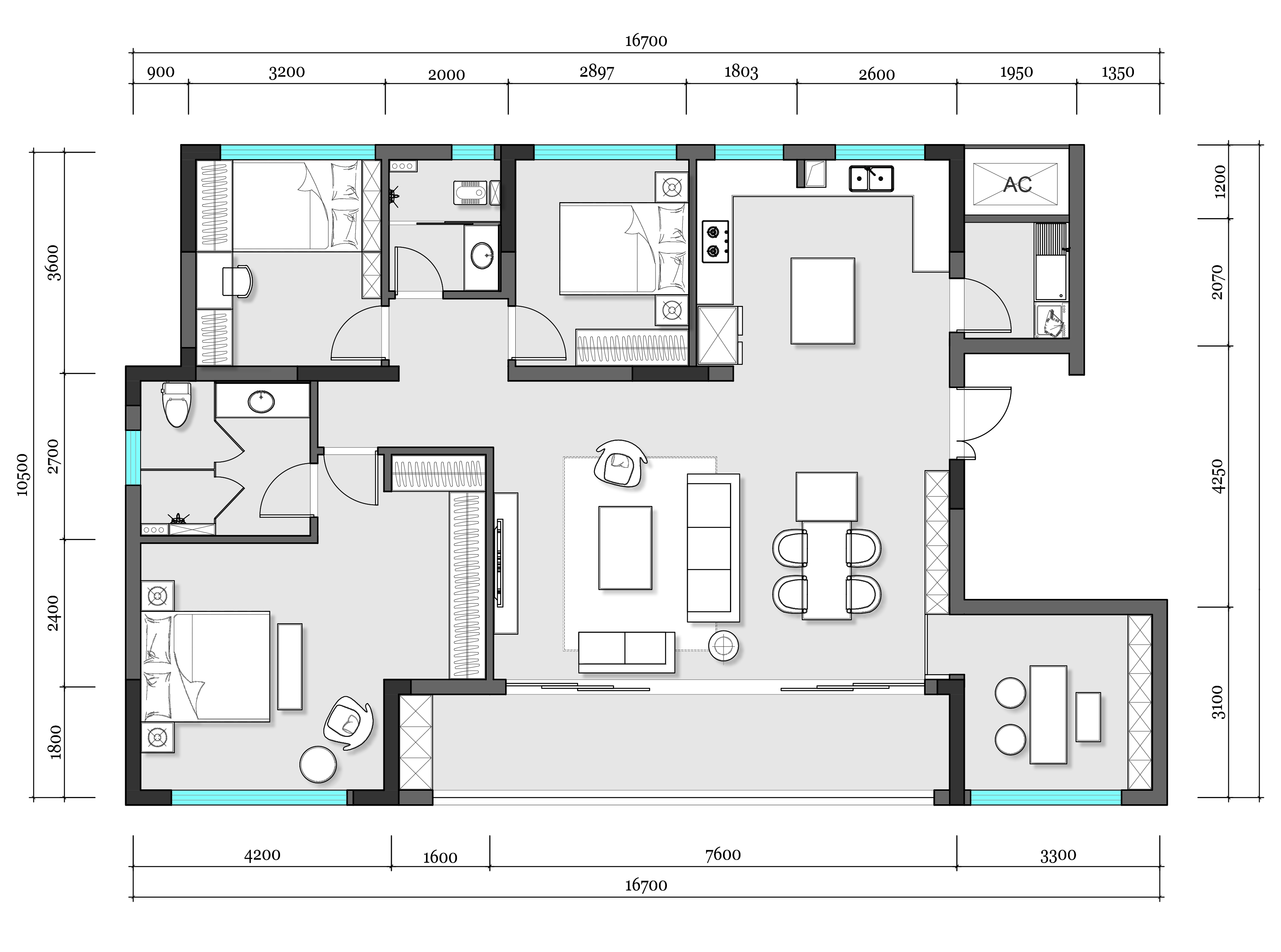 改后146㎡,用复古风留下时光