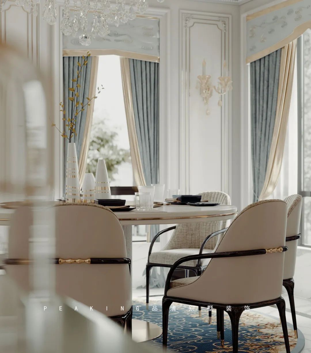 威尼斯花园 | 650㎡法式--住在油画一样的房子里