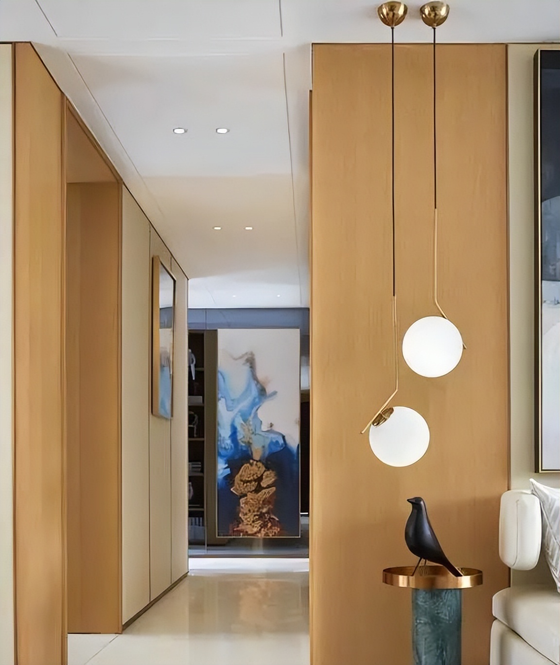 125平现代轻奢三房,客厅这么美,让人挪不开眼!