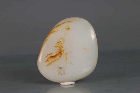 |精品 和田玉籽料把件、天然原皮