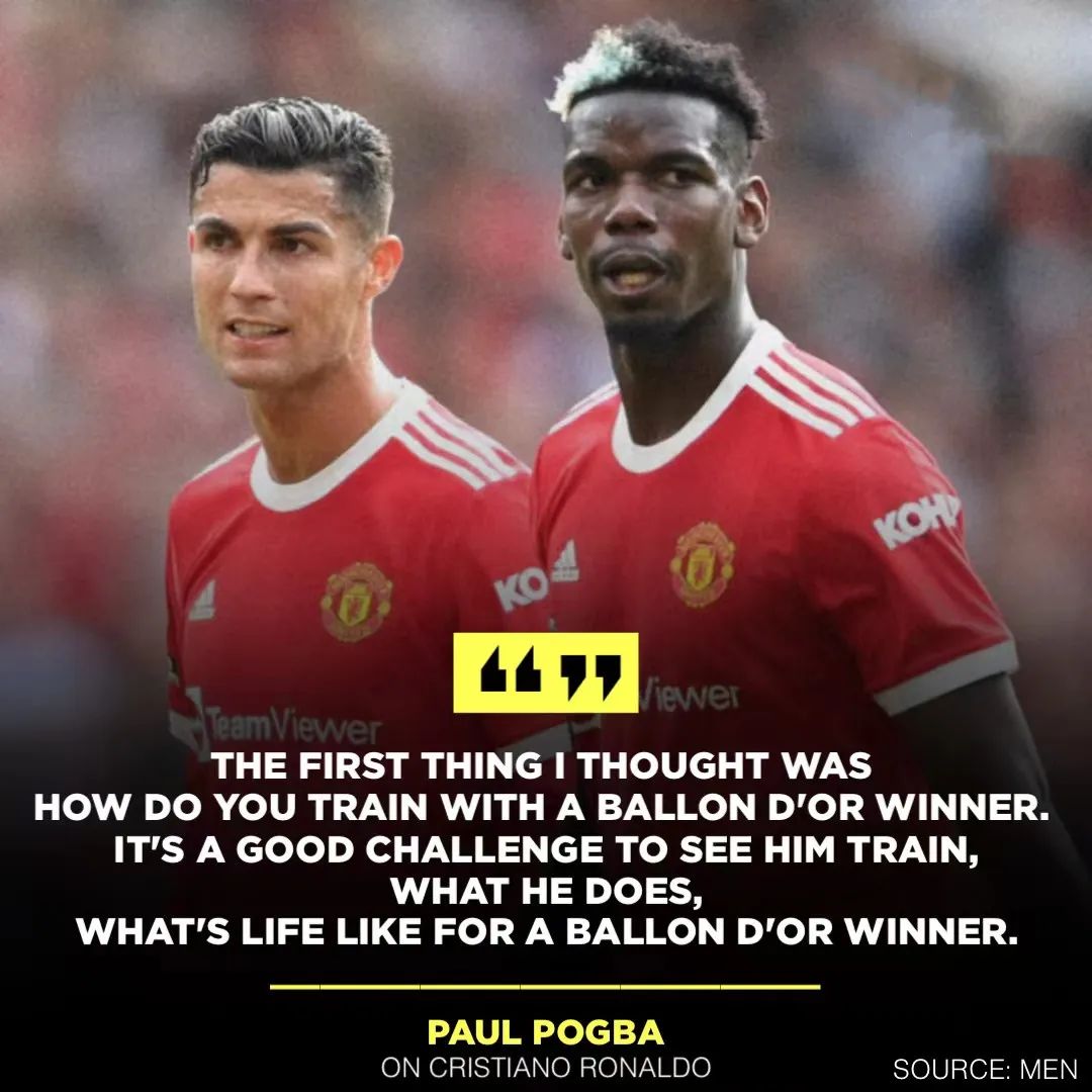 博格巴|博格巴无需看C罗如何训练，应该先搞好职业态度