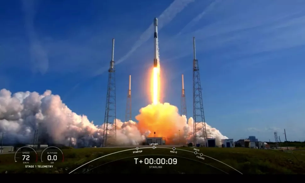 SpaceX公司再次发射53颗星链卫星