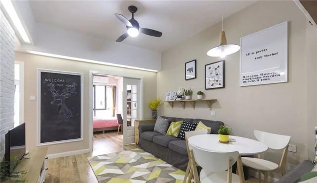 56㎡一居改两居,打造清新北欧风,堪称小户型装修样板!