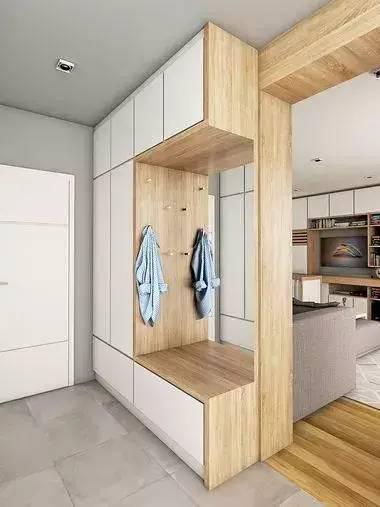 越来越流行的玄关设计,款款惊艳迷人,1㎡能当5㎡用!