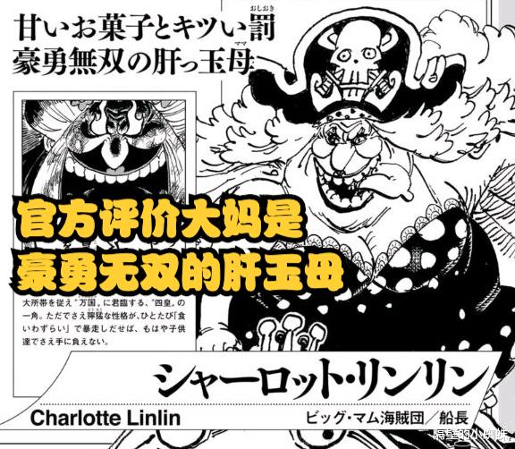路飞|海贼王情报:官方评价大妈是肝玉母,路飞和大妈还有一场决斗没打