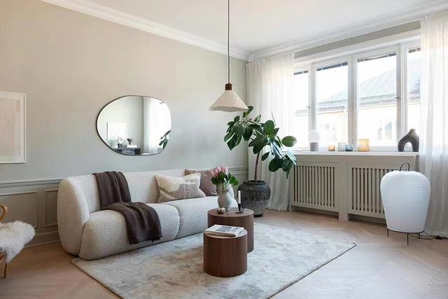 44平一室小户型,温柔的米色调,每个角度都显得闲淡舒适