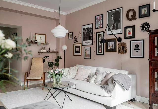 瑞典60㎡一人住的家,少女心满满的粉色系,把日子过成诗,羡慕