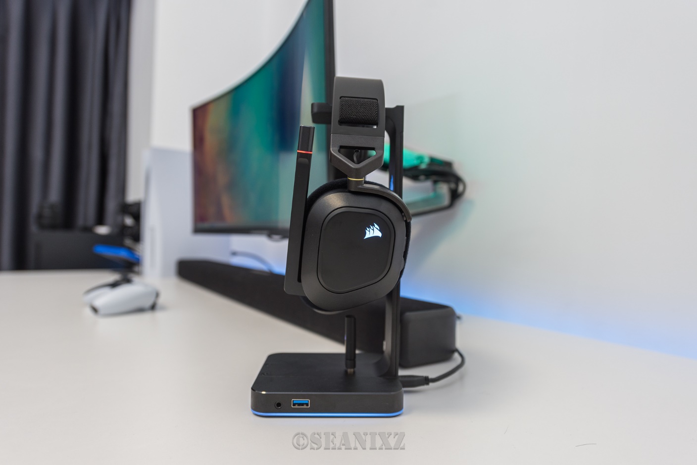 硬盘|PC&PS5双平台杜比全景声影音体验:海盗船HS80无线耳机