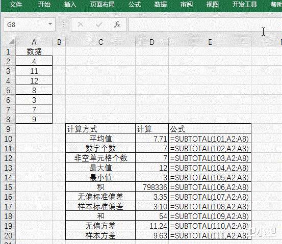 b-2轰炸机|EXCEL: SUBTOTAL函数实现多重统计需求