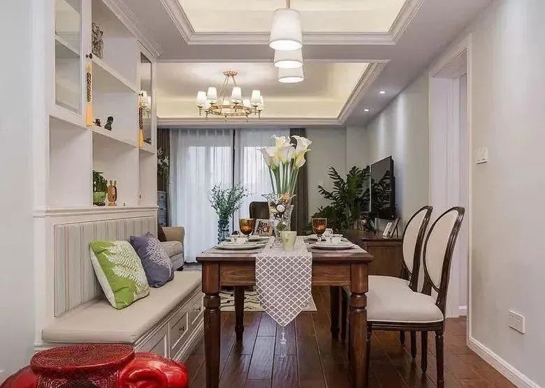 89平美式新房,全屋打满柜子太实用,特别是主卧你都没见过!