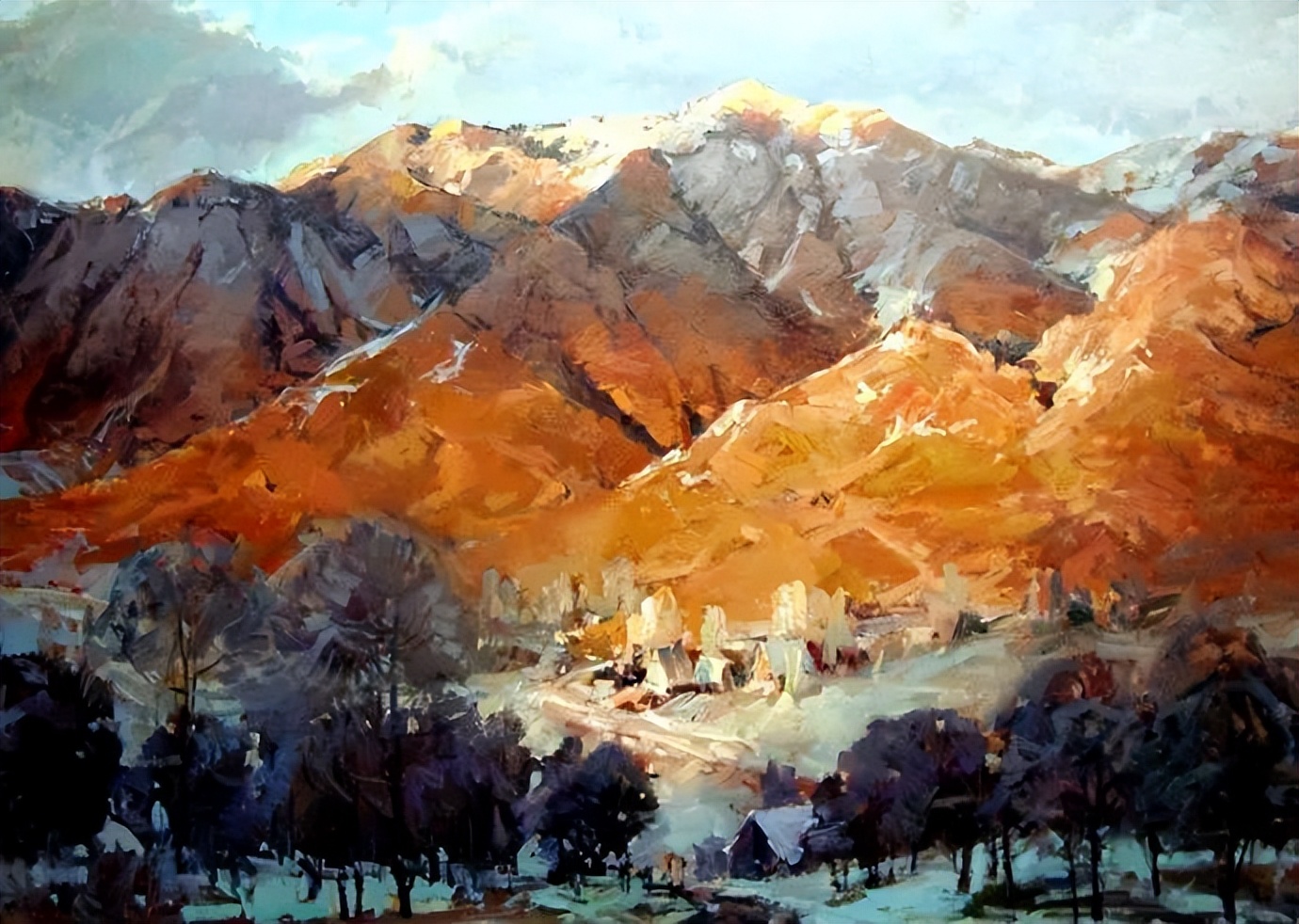 |和煦的阳光温暖惬意，风景优美，景色怡人