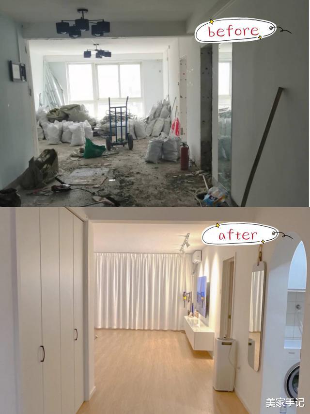 坚持断舍离的二胎妈妈,不买沙发茶几,将96㎡小家装修得“空无一物”,太漂亮了