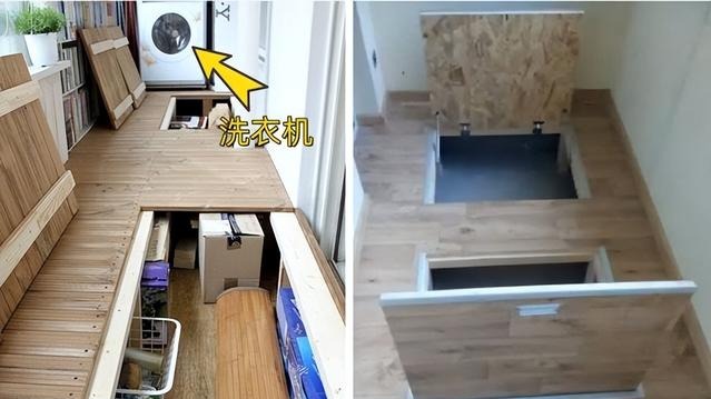 装修别忽略了阳台，抬高地面做储物柜，又能多挤出5㎡收纳！