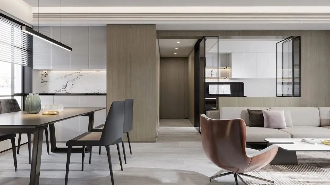 100㎡精致简约的设计，不止温暖，更显高级！