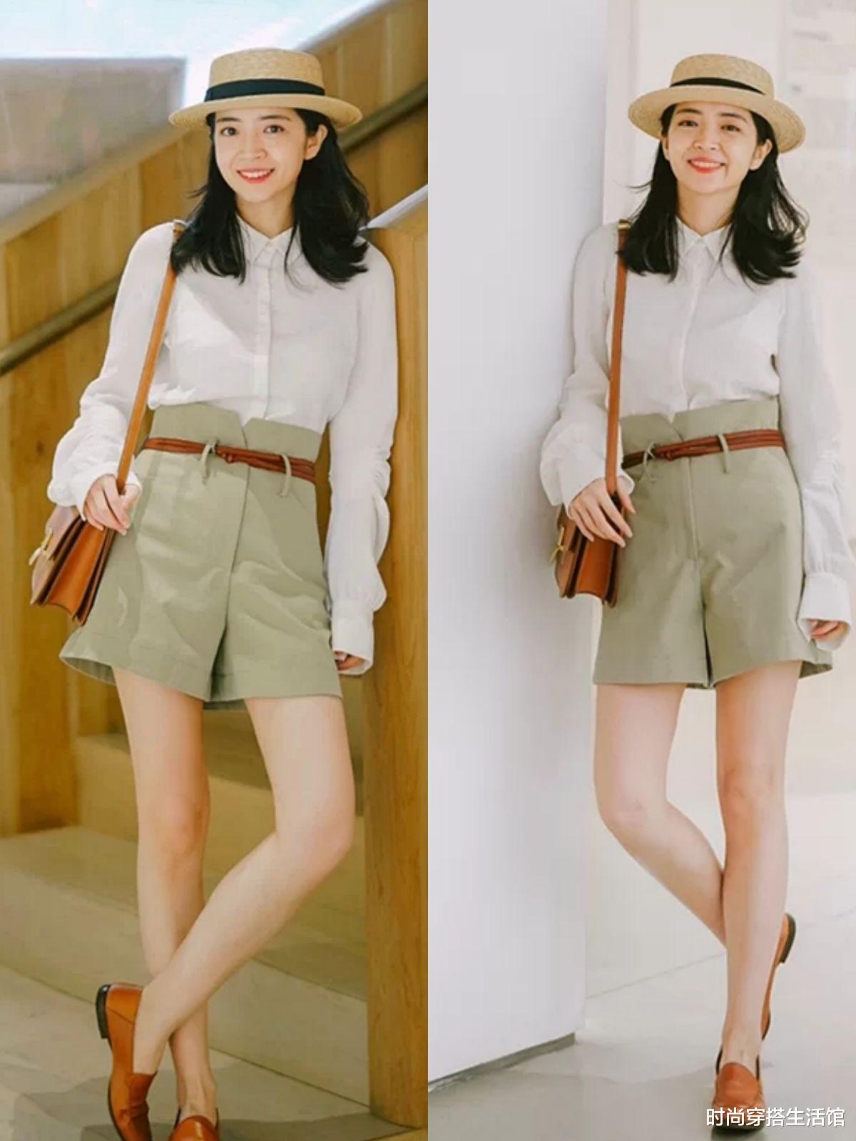 被三木的“夏季穿搭”圈粉了，这样穿短裤显高又显瘦，你买了吗？