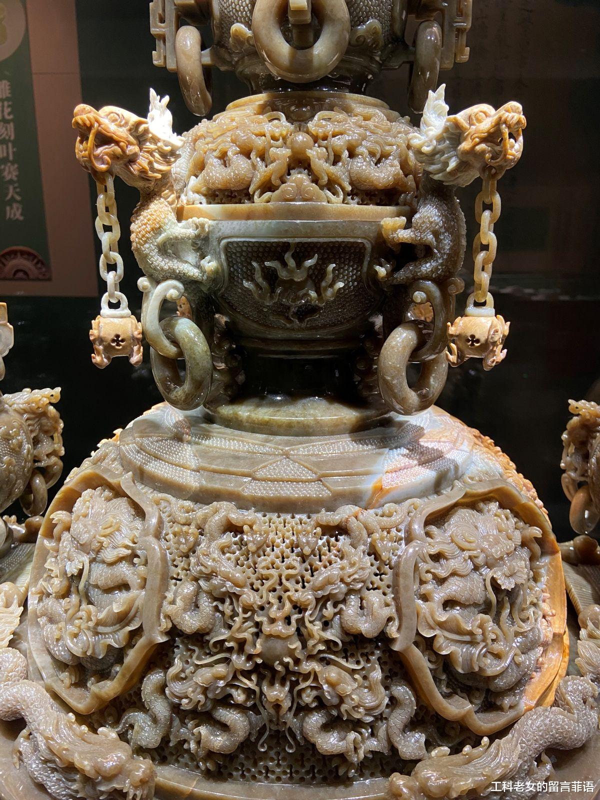 雕刻|辽博非遗雕刻：极尽繁复，岫玉雕刻