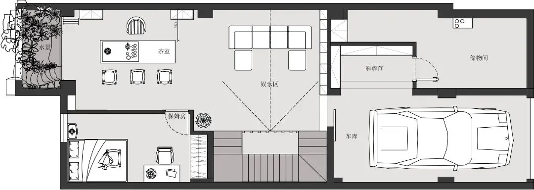 【鲁班装饰】倚澜苑300㎡现代简约风格,舍弃繁复,追寻简实纯粹的意境