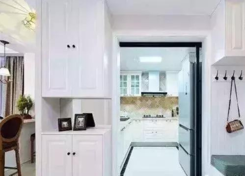 参观同事新房,玄关就把人迷住了,客厅太漂亮,看完好羡慕!