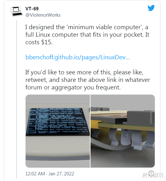 毁灭战士|民间人士造出号称最小的可用型PC，能跑毁灭战士，成本突破想象