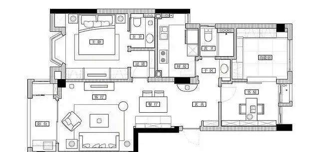 89平美式新房,全屋打满柜子太实用,特别是主卧你都没见过!