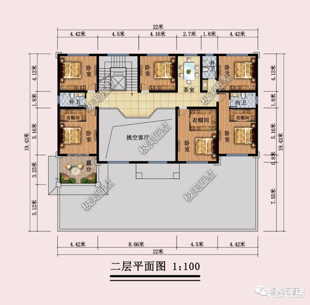 带偏房的气派三层新中式别墅,建一栋,全村人都羡慕坏了!