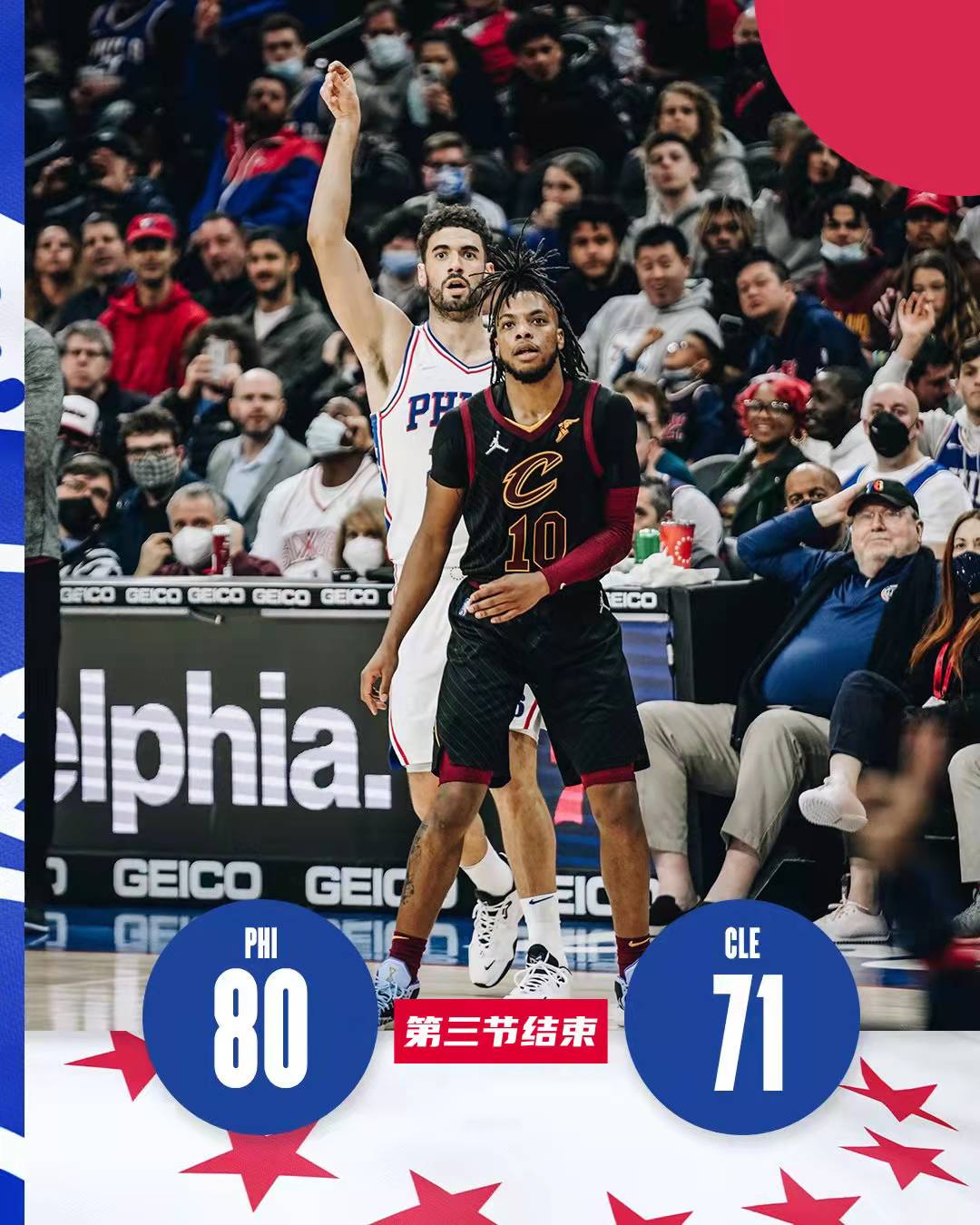 篮网队|40+14+10！恩比德神了，创32年纪录，加兰空砍27分，哈登选对人了