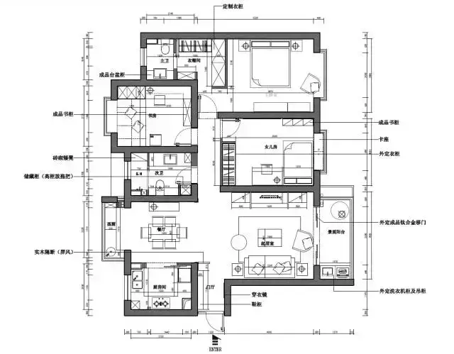 我家130平新房,配色清新亮丽,卧室好看到爆,邻居纷纷上门取经