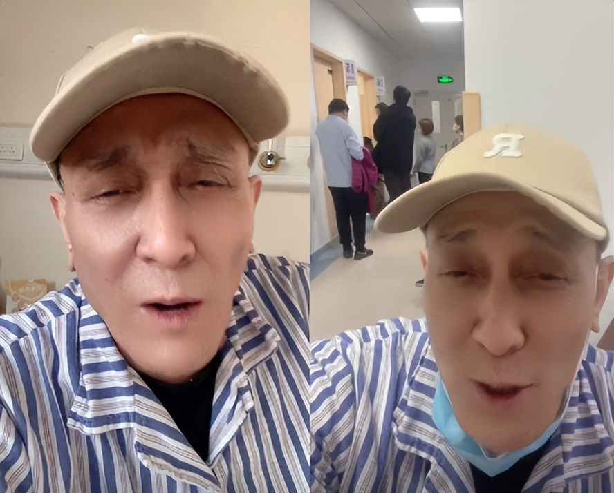 曹其昌|老戏骨曹其昌住院引担忧！敞开病服胸膛插满仪器，大口吃外卖精神好