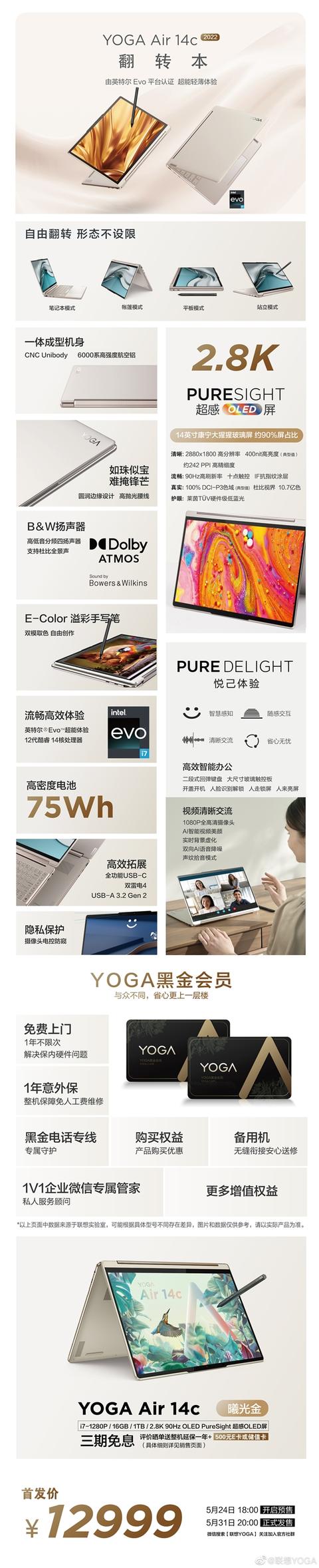 联想Yoga|14张图看懂联想YOGA 13款新品：7.7万元抱回家