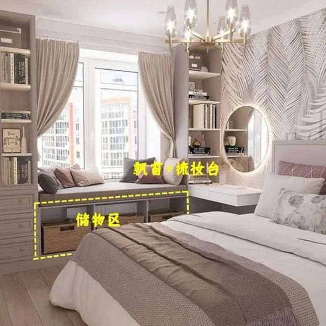 床边墙角别做衣柜了，用转角桌代替更实用，一半梳妆台，一半书桌