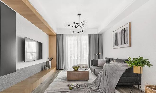 客厅电视背景墙就该这样装，耐看又省钱，用多久都不会过时