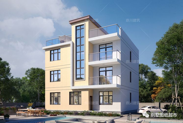 现代农村别墅,12×12米,三代家庭都能住得下,看完狠狠的心动了