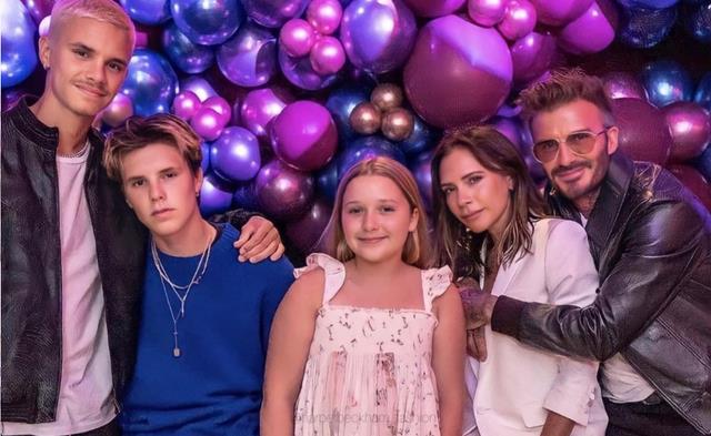 哈珀·贝克汉姆 小七又变壮了，脸盘全家最大！个头快赶上贝嫂，青春期减肥好难