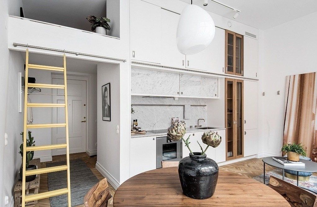 为女友爆改33㎡小户型,变身上下两层,简直是现代小豪宅