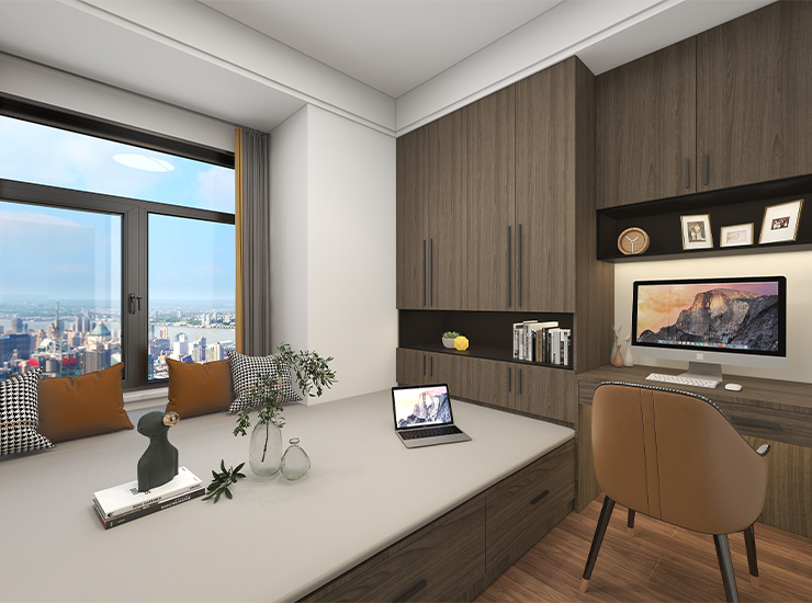 原木搭配出的现代风格,怡然自得