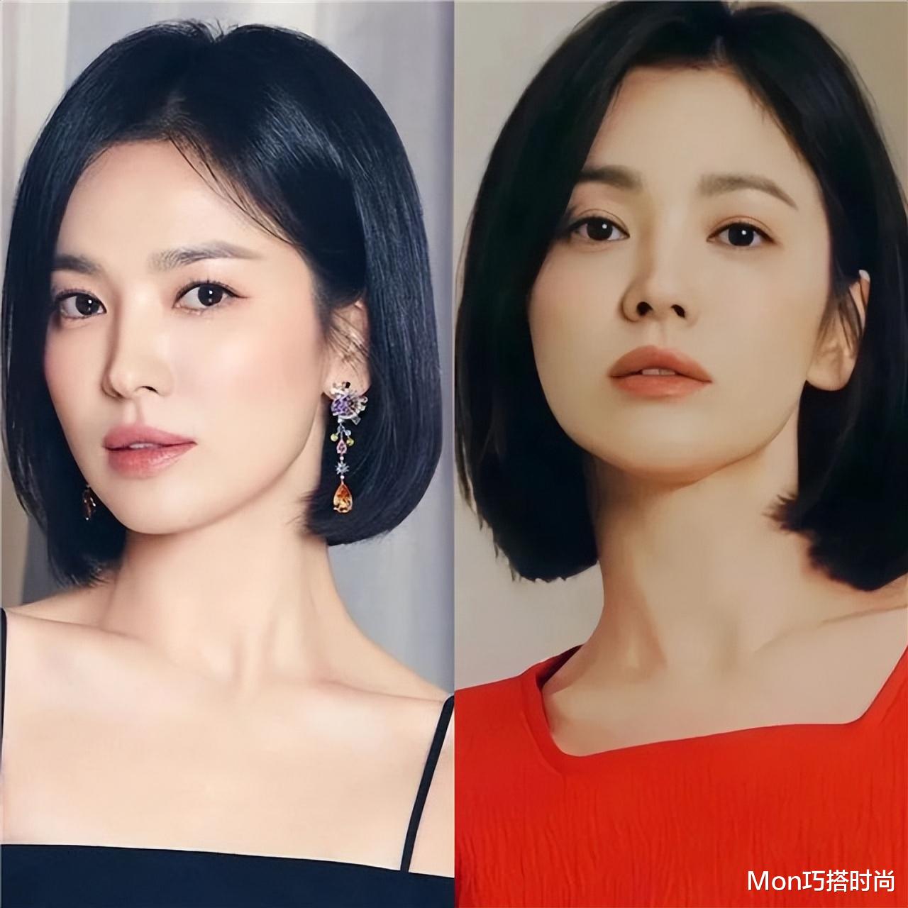 短发 看了宋慧乔的发型才明白：原来女人到了中年剪短发，更加洋气减龄