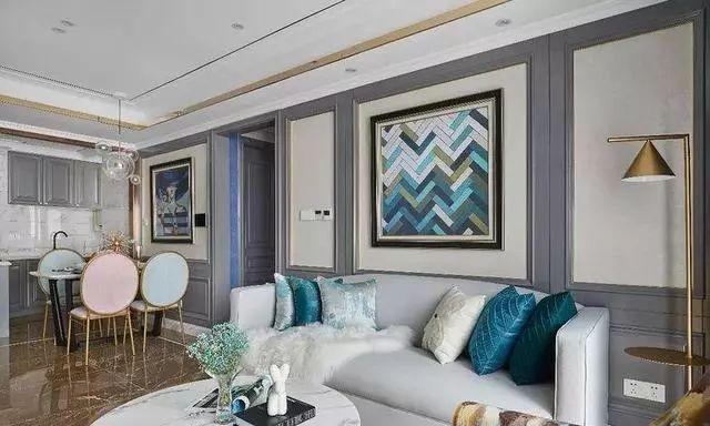 120平法式风三居室装修，精致浪漫，而且还有一种很高级的质感