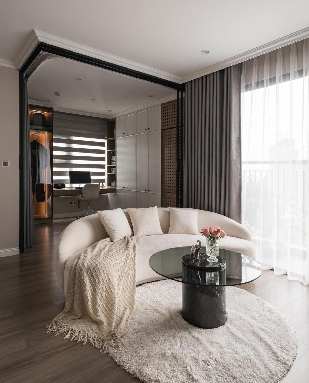 一家四口挤88㎡,干脆在客厅隔个房间,书房、衣帽间一地两用!