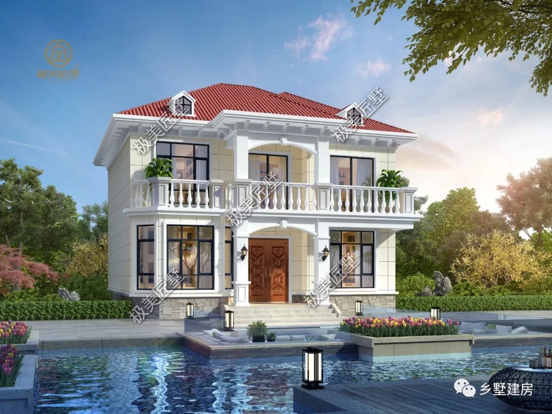 老家有地不浪费，建栋合适的二层简欧，修养身心尽享生活