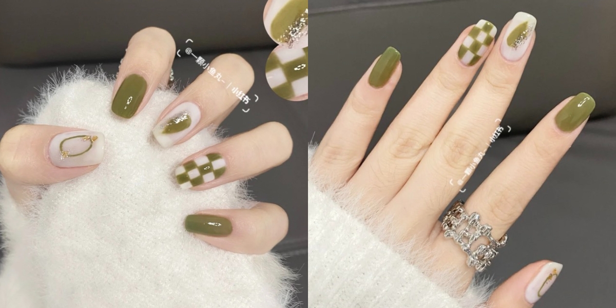 美甲 马卡龙薄荷显白～2022初夏「抹茶奶霜」绿色系美甲推荐！