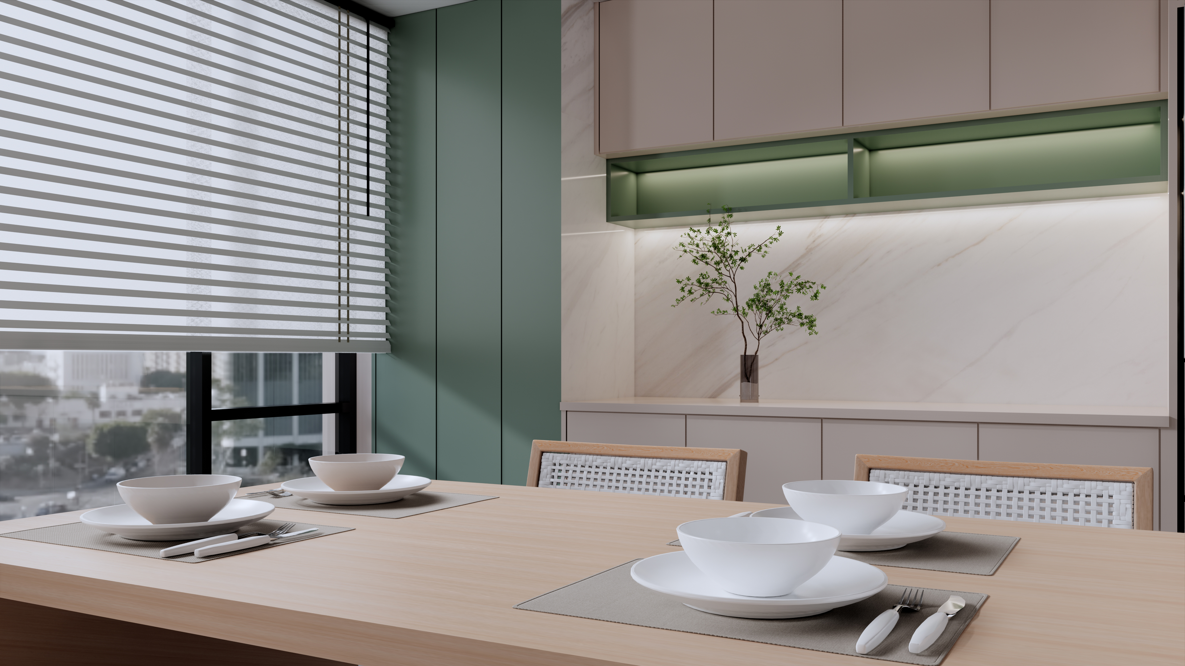 172㎡现代奶咖风，春日里的温柔