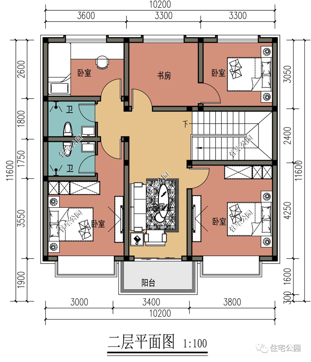 10套带平屋顶的农村别墅图纸,施工方便、节约预算