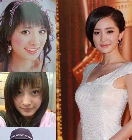 杨幂|从“大饼脸变成小V脸”的9位明星，杨幂说整了牙，金晨死鸭子嘴硬