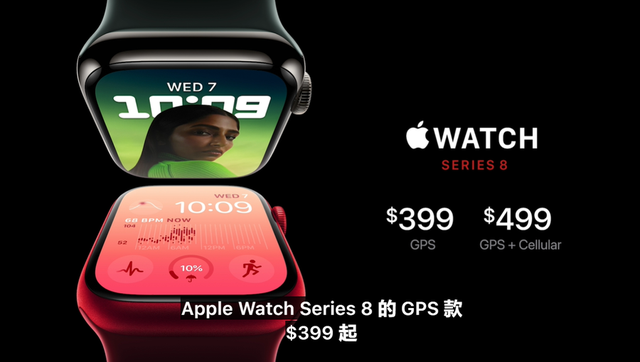 周鸿祎|Apple Watch Series 8发布，售价399美元起