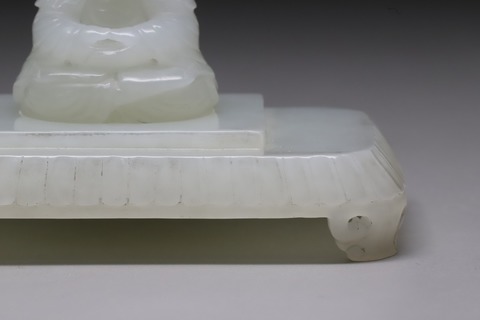 和田玉籽料|舊藏和田玉籽料“玉佛墨床”