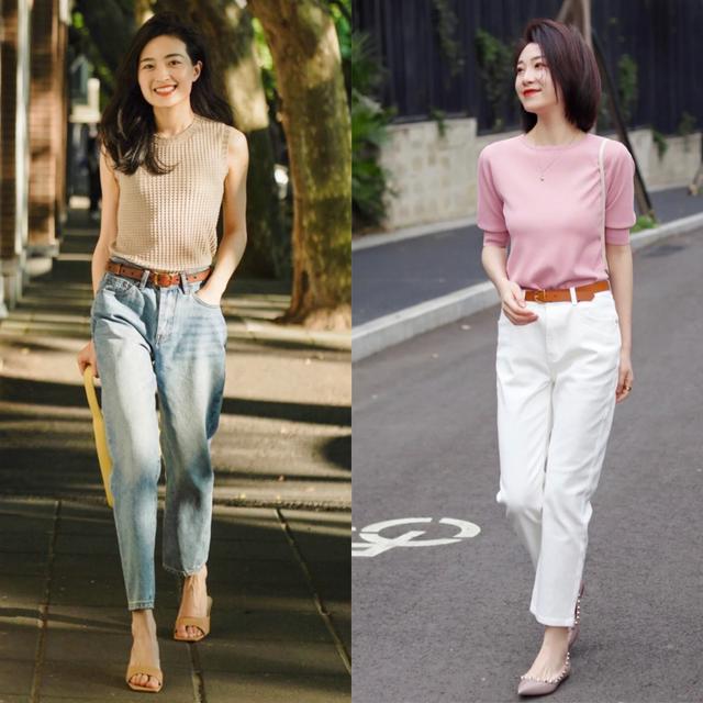 3条常见裤子穿搭分享，30、40岁女人夏天这么穿，时髦减龄又显瘦